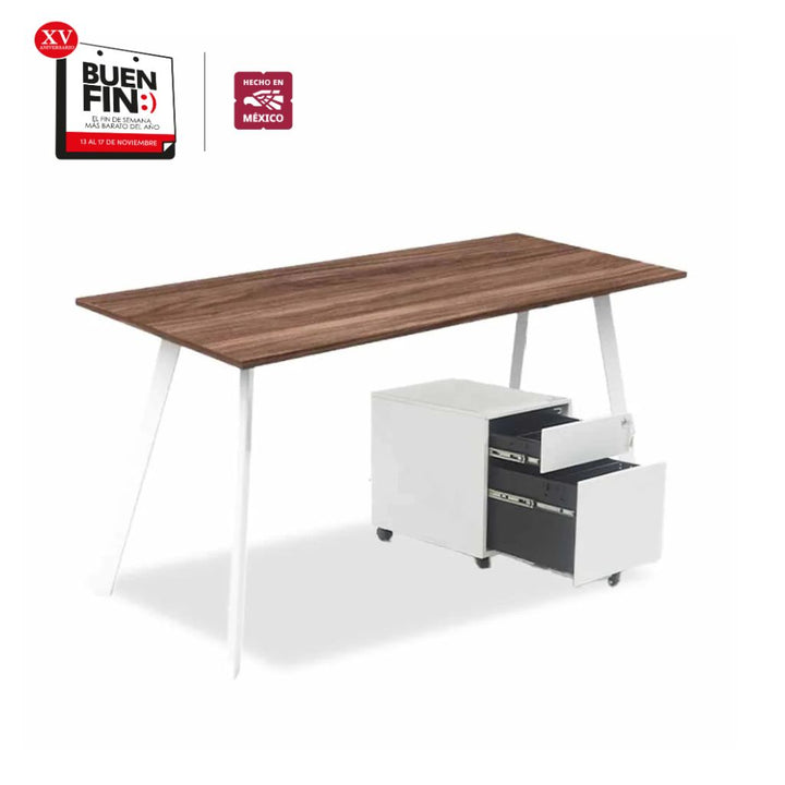 Paquete de Escritorio Sainz + Archivero Móvil Zelanda