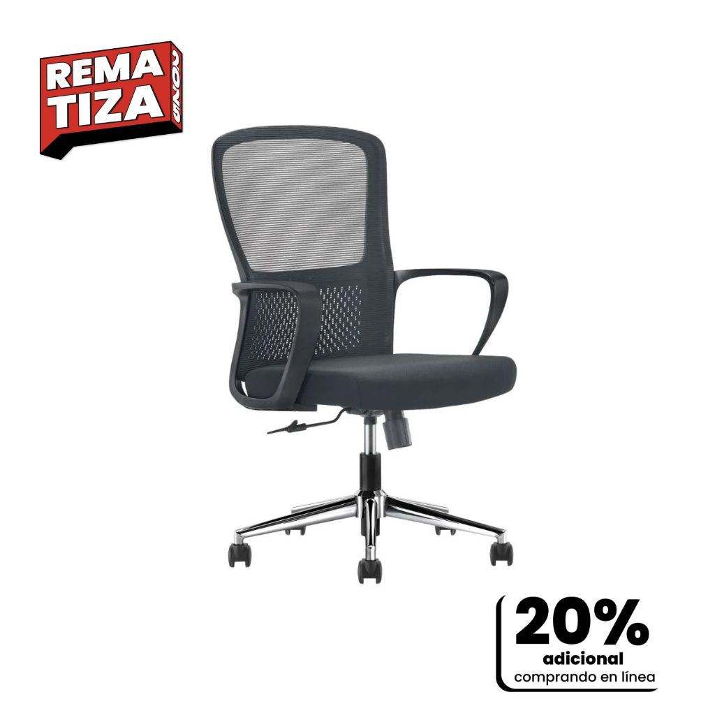 Silla de Oficina Operativa - LK-20 Negra