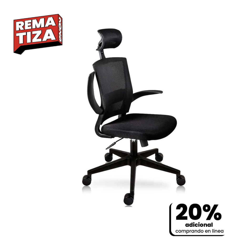 Silla Ejecutiva para oficina con brazos abatibles