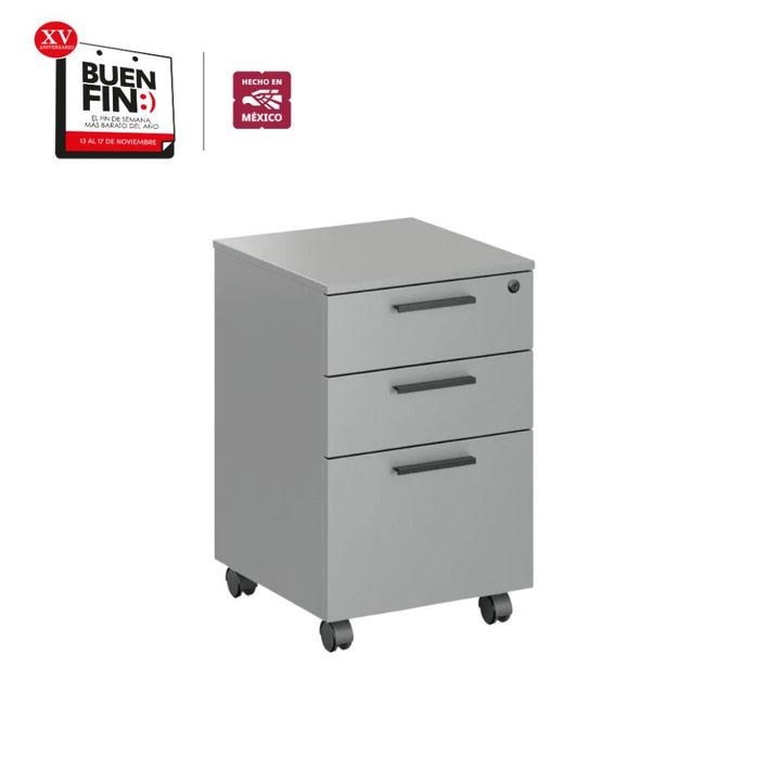 Archivero Móvil Melamina - 2+1