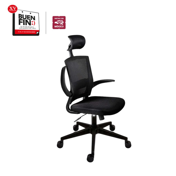 Silla Ejecutiva para oficina con brazos abatibles