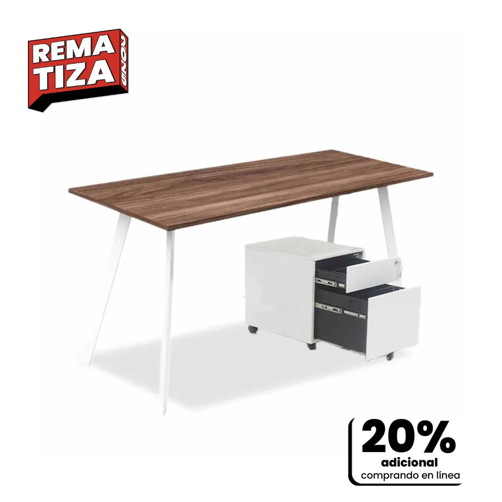 Paquete de Escritorio Sainz + Archivero Móvil Zelanda