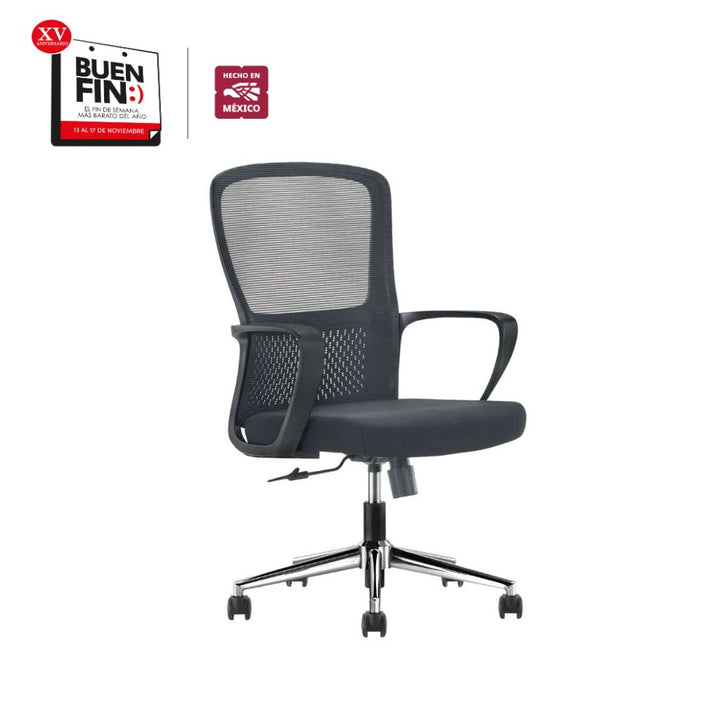 Silla de Oficina Operativa - LK-20 Negra