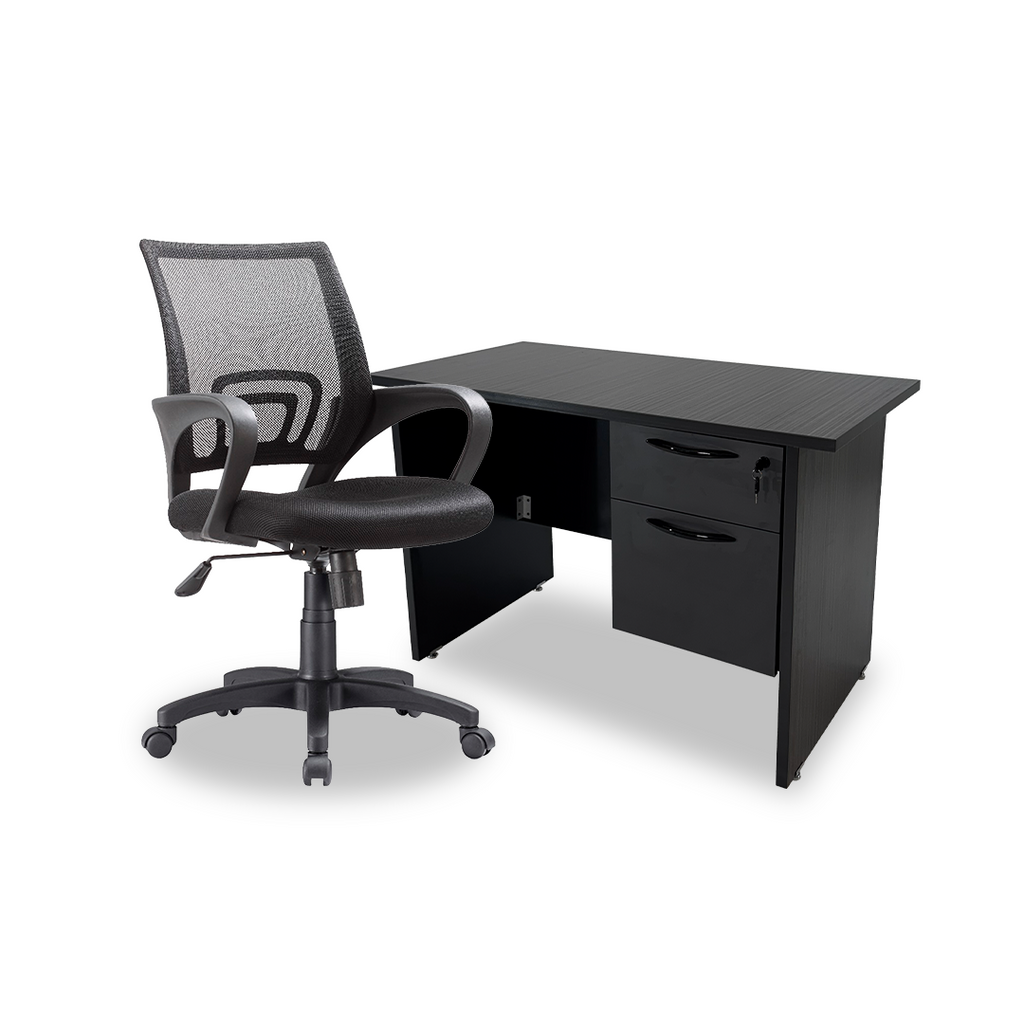 Paquete Escritorio Grapa + Silla Black Jack