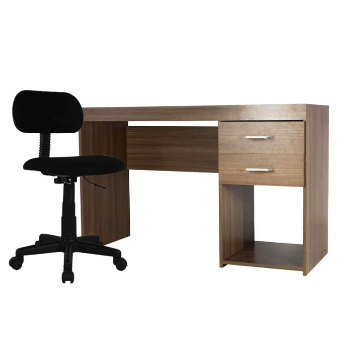 Escritorio secretarial con cajones + silla escolar