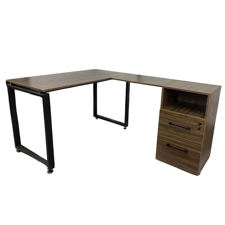 Escritorio ejecutivo en L con archivero