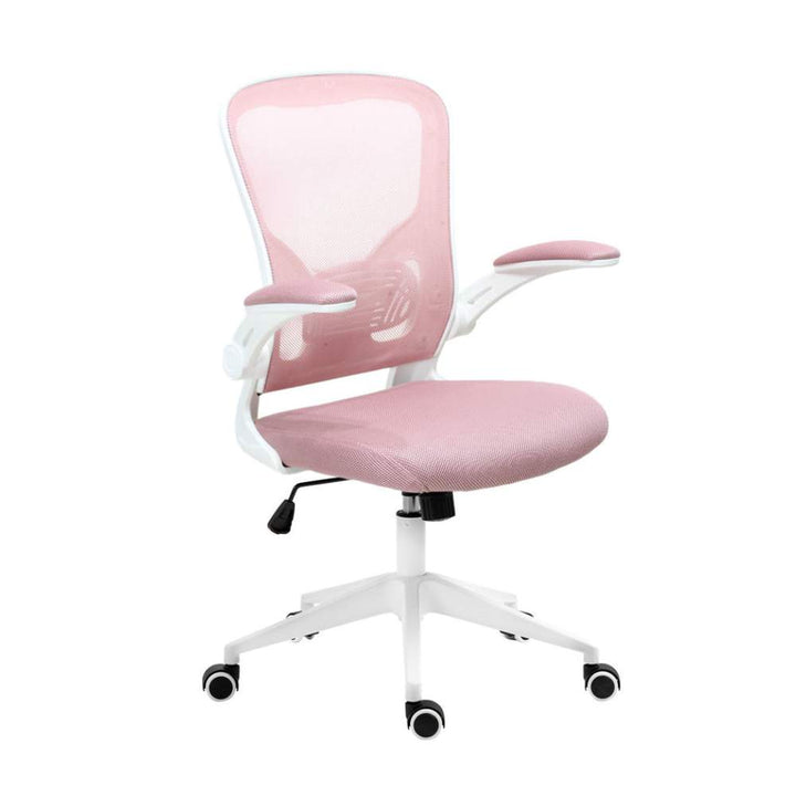 Silla de Oficina Operativa con Brazos Abatibles Rosa