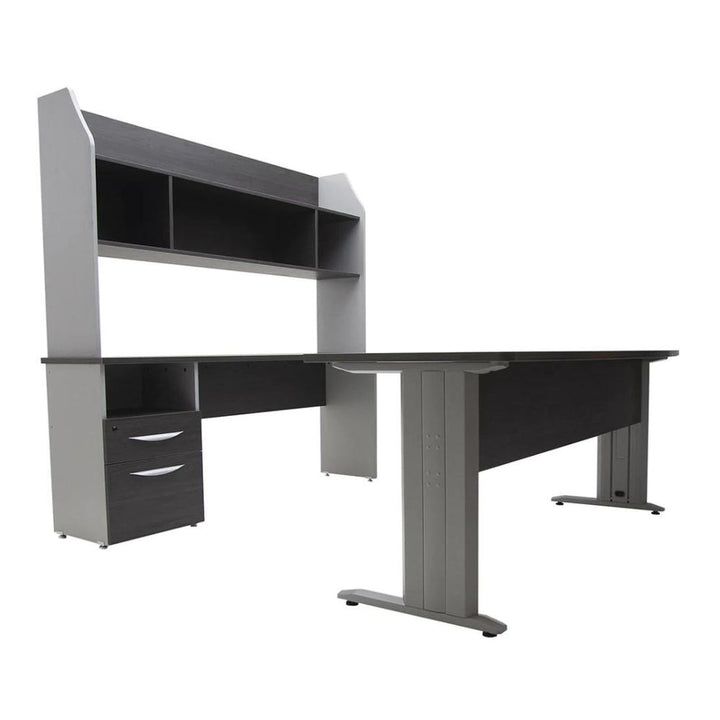 Conjunto Directivo G18 con Librero sobre credenza