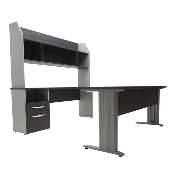 Conjunto Directivo G18 con Librero sobre credenza
