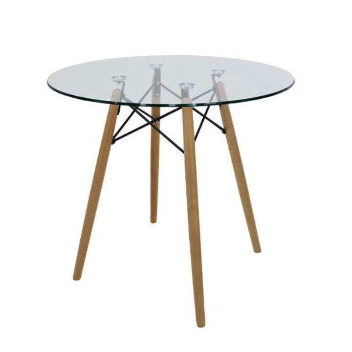 Mesa redonda cristal 80cm