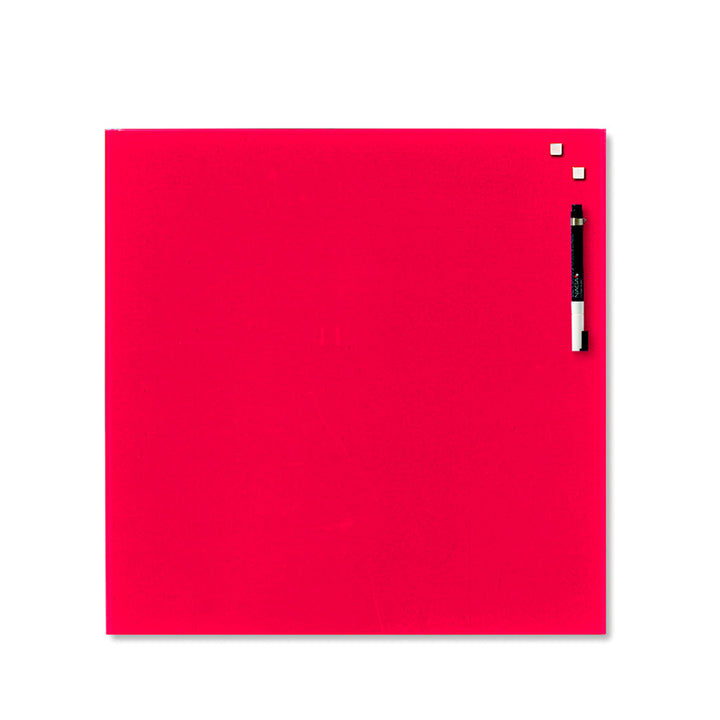 Pizarrón de Cristal Imantado 45×45 cms + imanes y marcadores